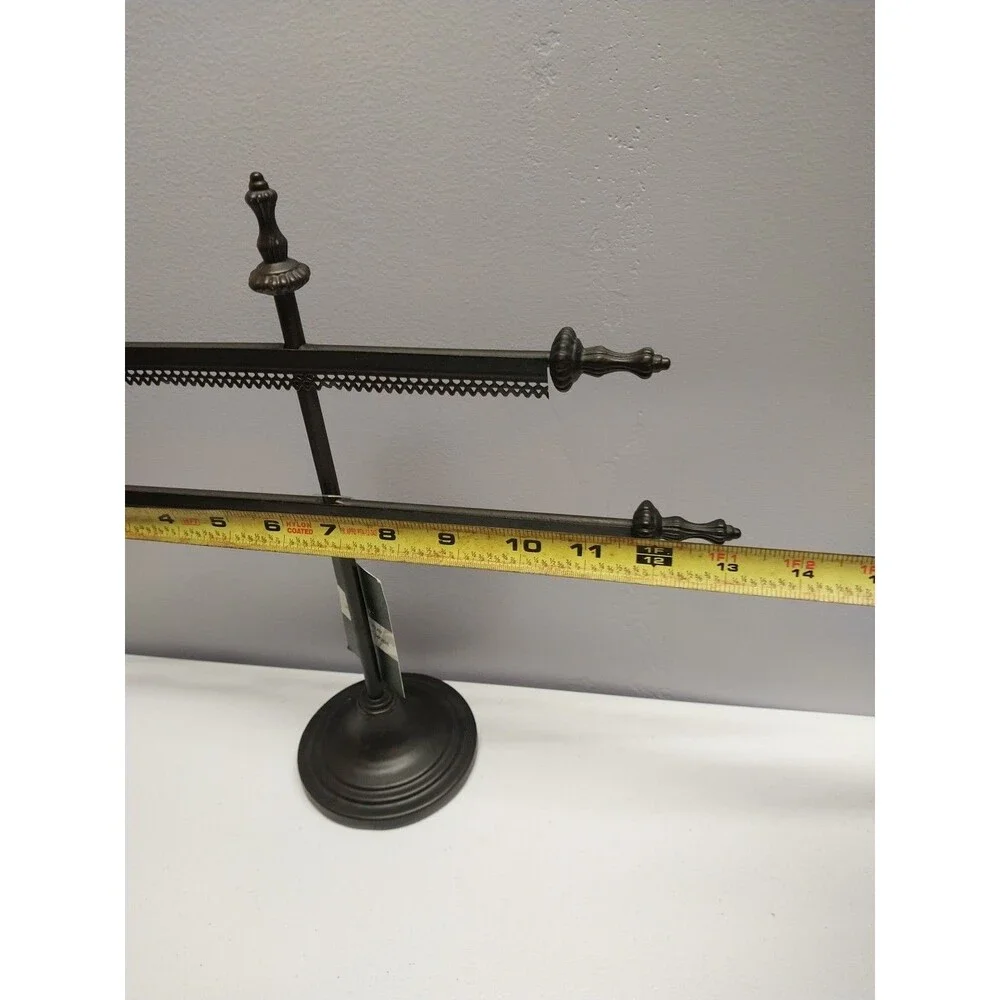 Tripar 2 Tier Metal Jewelry Display Stand Bracelet Watch Holder Black Retail